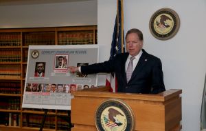 US Justice said the organization worked hand-in-hand with the Colombian FARC, a “terrorist organization” that exported hundreds of tons of drugs