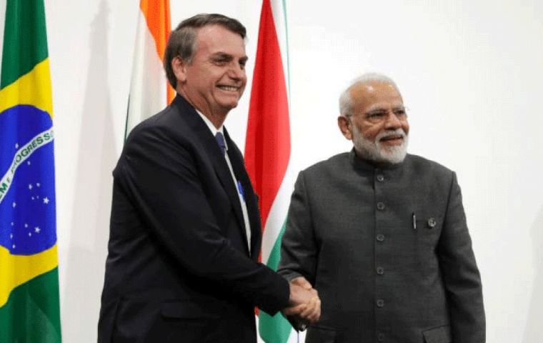 In his address to the nation on Wednesday Bolsonaro said he thanked the Prime Modi and the people of India for the “timely help to the people of Brazil”.