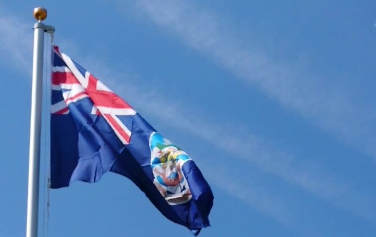 At precisely 10.30am, the Falkland Islands and Royal Standard flags will be risen on Victory Green.