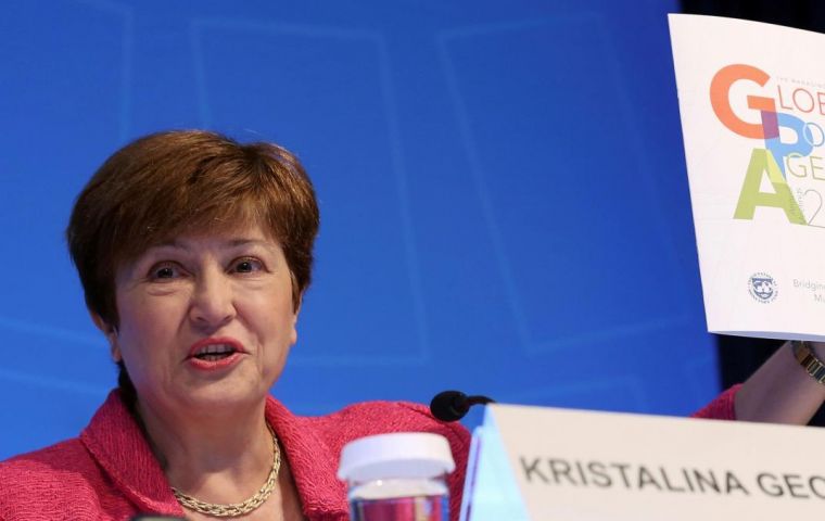 Kristalina Georgieva said comes under the IMF’s revamped Catastrophe Containment and Relief Trust (CCRT)