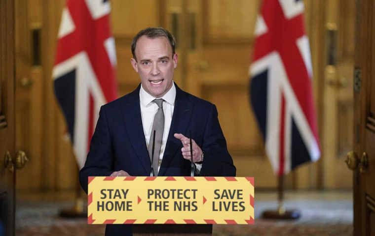 Mr. Raab, deputizing for PM Boris Johnson said that any change to social distancing measures “would risk a significant increase in the spread of the virus.”