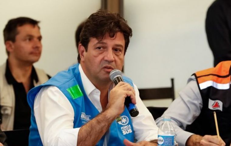 Luiz Henrique Mandetta, sacked health minister, had been advocating social distancing in line with WHO; the virus has claimed over 1,900 lives in Brazil