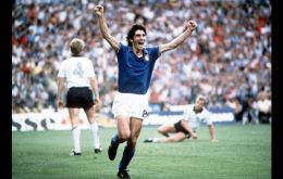 Italy won Brazil in the 1982 World Cup with three goals from Paolo Rossi