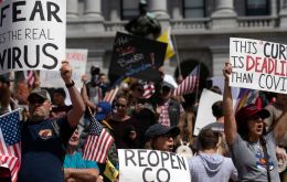 Crowds remained on the capitol grounds after the scheduled finish of the rally, but Washington state police did not issue any citations, said spokesman Chris Loftis.