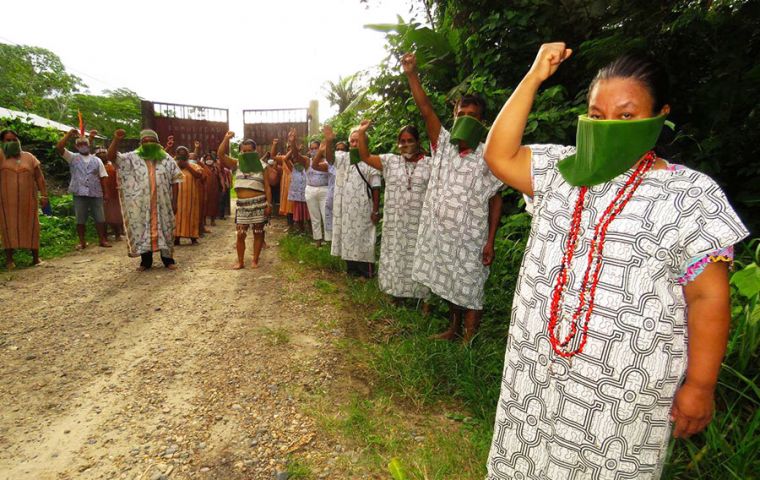 Eight native leaders representing 1,800 communities in the Peruvian Amazon signed the letter which was published by indigenous group AIDESEP on Thursday.