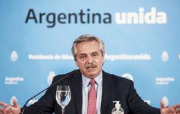 President Alberto Fernández loosened some restrictions, saying Argentines would be allowed to take short walks outside their homes during the day.