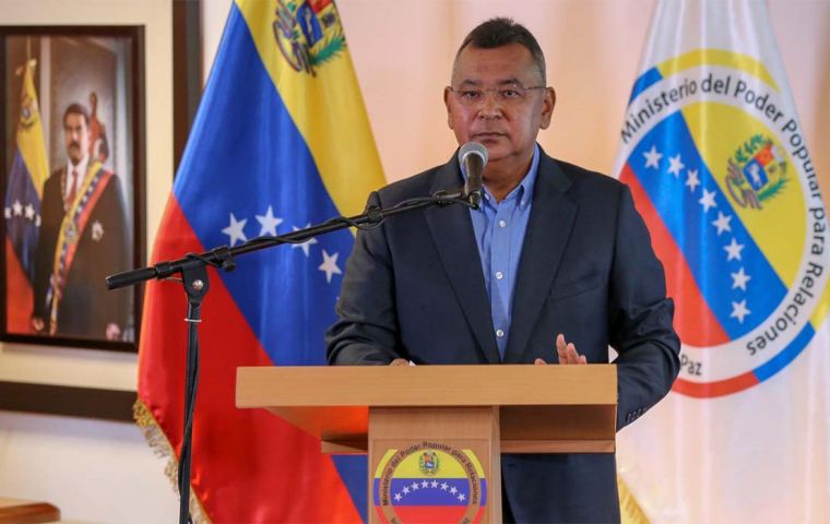 Interior Minister Nestor Reverol said security forces wounded several members of the group who landed early on Sunday near La Guaira.