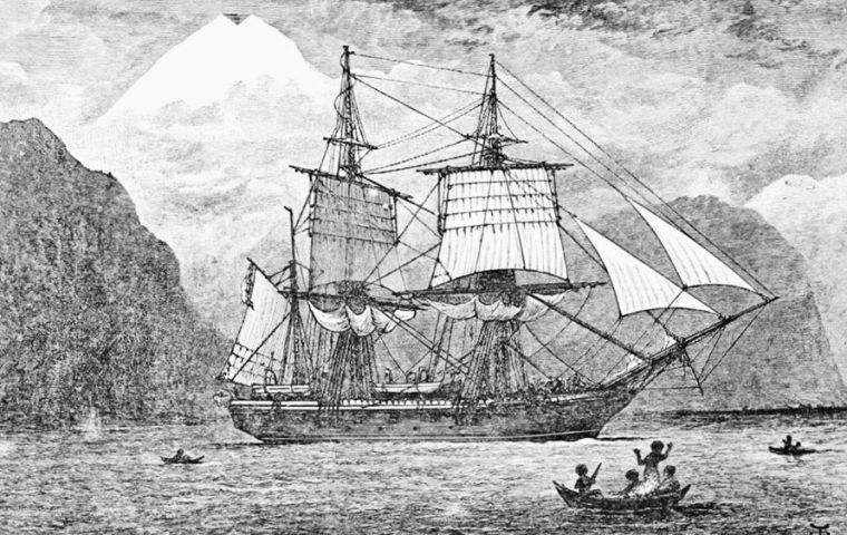 The ship, launched in 1820, allowed Darwin to make observations that led to his theory of natural selection.