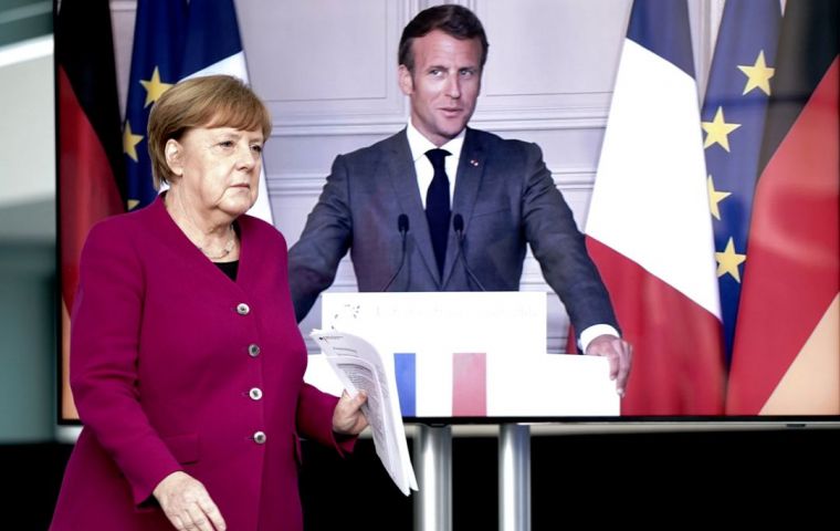 Putting aside past differences and seeking to prove that the Franco-German core of Europe remains intact, Macron and Merkel announced the unprecedented package 