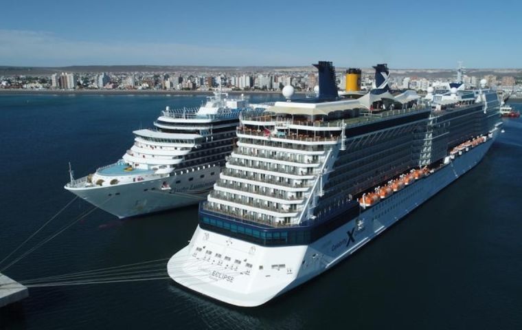 If all works out as expected, some 93,660 cruise passengers and crew members should be visiting Puerto Madryn in Argentine Patagonia 