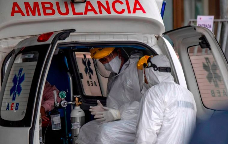 Chile has the third highest tally of virus cases in Latin America, after Brazil and Peru.