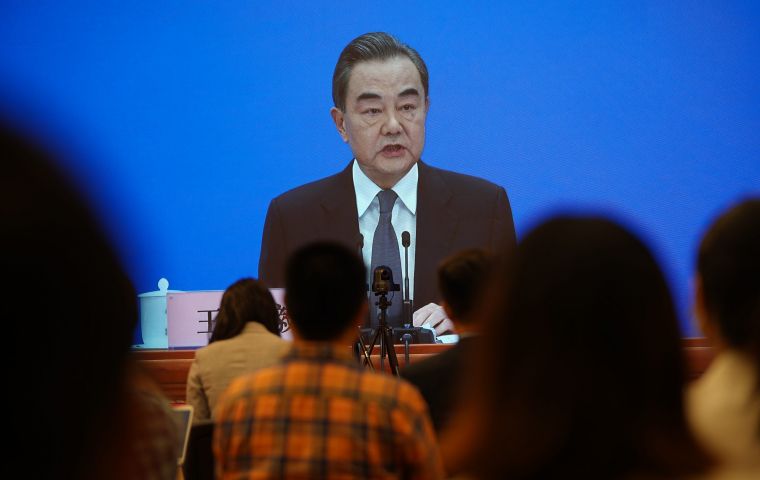 “China is open to working with the international scientific community to look into the source of the virus,” foreign minister Wang said at a press conference 