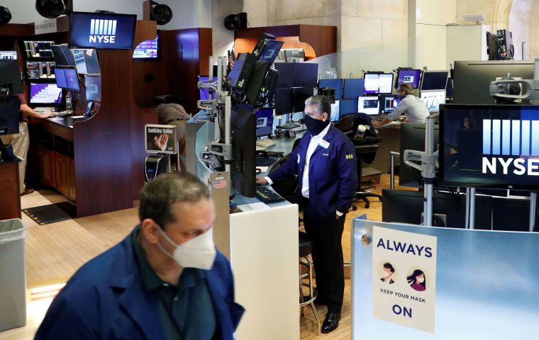 While the NYSE is ramping only gradually, the moment is an important one symbolically for Wall Street and the United States as the country charts its recovery