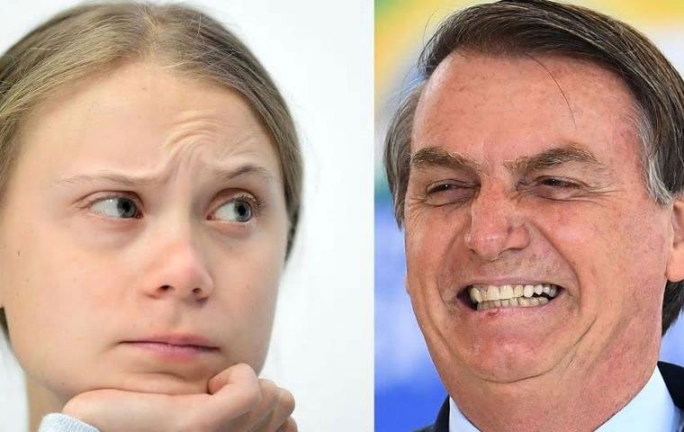 “The Bolsonaro government has definitely failed in tackling the coronavirus pandemic as many other governments have also done,” Greta Thunberg said