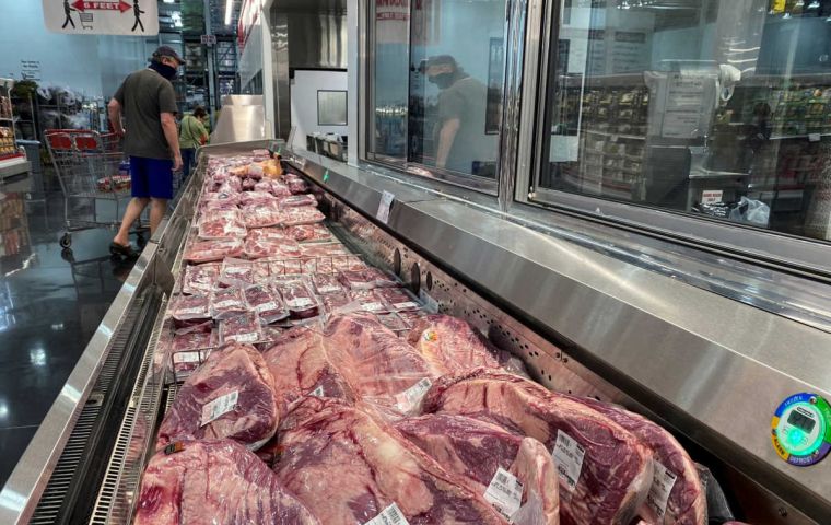 Across US, 30%/50% of meatpacking employees were absent last week, said Mark Lauritsen, a vice president at the United Food and Commercial Workers Union