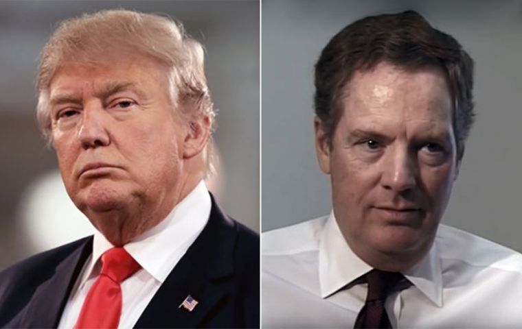 “It was not Ambassador Lighthizer’s fault in that perhaps I didn’t make myself clear,” Trump said in a tweet referring to trade representative, Robert Lighthizer.