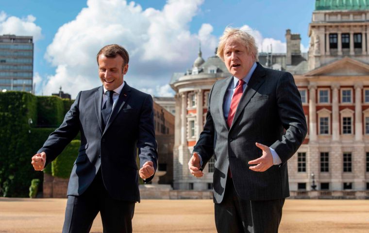 Prime Minister Boris Johnson told visiting French President Emmanuel Macron on Thursday that talks on a post-Brexit deal cannot drag on into the autumn.