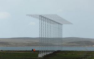 The superDARN on the Falkland Islands was previously at Halley Research Station in Antarctica. Photo credit_Gareth Chisham