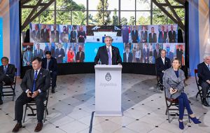 President Fernandez on Independence Day called for unity of all Argentines to build a new country but also pledged to end “serial haters”