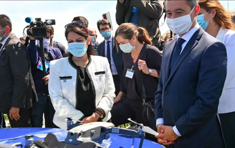 France's new Interior Minister Gerald Darmanin and his British counterpart Priti Patel met on Sunday in Calais in northern France