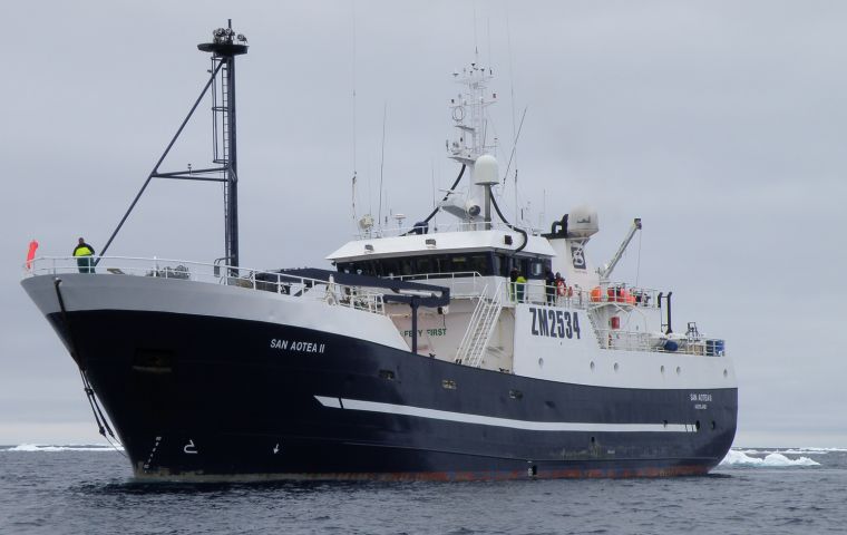 Longliner San Aotea II will be forced to spend up to four days on board the vessel once it reaches Timaru 