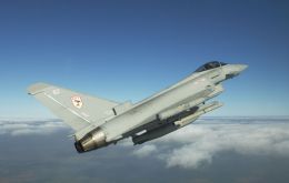 The RAF Typhoon, a multi-role combat aircraft is the mainstay of the UK Military's Quick Reaction Alert provision for UK and Falkland Islands airspace.
