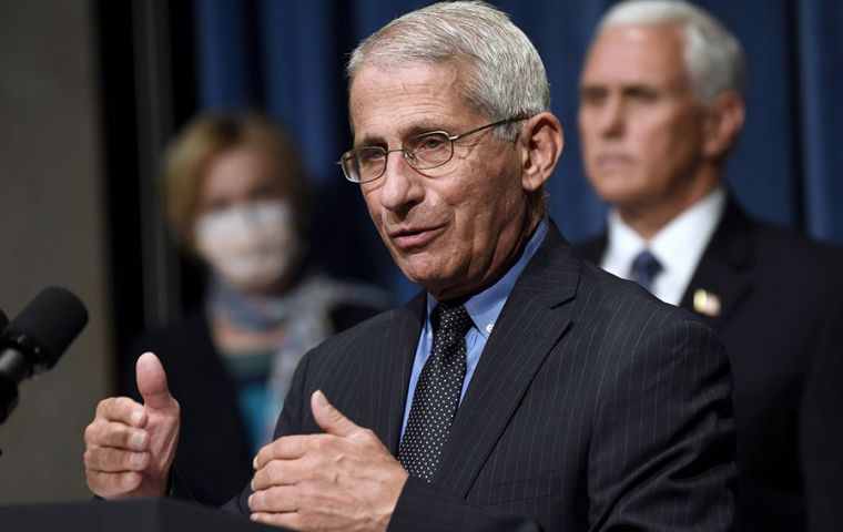 Fauci, an infectious disease expert who is on Trump's coronavirus task force, is one of the most trusted people in government