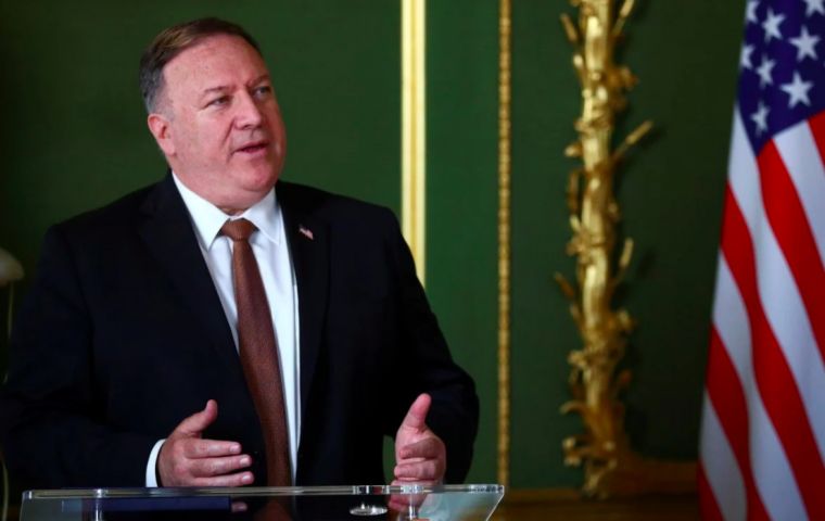 US Secretary of State Mike Pompeo said the two former officials, including Luis Motta, ex-electricity minister, for awarding “lucrative” supply equipment contracts