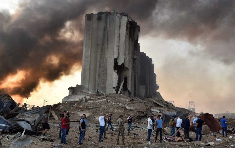 Grain reserves in Lebanon’s remaining silos stood at “a bit less than a month” but the destroyed silos had only held 15,000 tons of the grain at the time