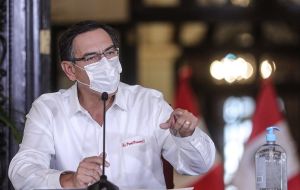 President Vizcarra during an event to pay tribute to 120 doctors who have died from Covid-19, blamed the recent spike on an uptick in social and sporting events