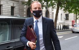 “We are not currently considering doing that,” Hancock told BBC TV, when asked if Britain would impose masks at workplaces as in France. 