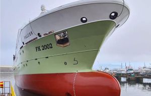 F/V Falcon will be registered in the Falkland Islands and construction of the vessel commenced in late February 2019 at the Nodosa Shipyard