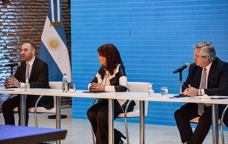 “There has been massive acceptance, thanks to the dialogue process,” said Guzman, alongside President Alberto Fernandez and Vice President Cristina Kirchner