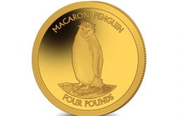 The design on the coin itself features a single macaroni penguin. The Pobjoy Mint exclusive effigy of Her Majesty Queen Elizabeth II is shown on the obverse of the coin.