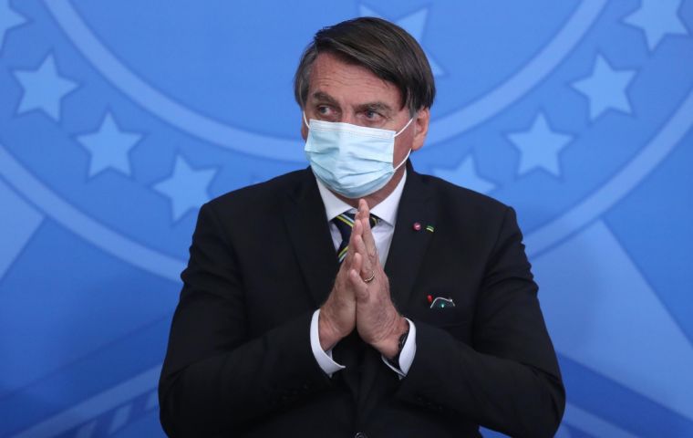 “Many people want the vaccine to be applied in a coercive way, but there is no law that provides for that,” Bolsonaro said in a Facebook live chat with his supporters.