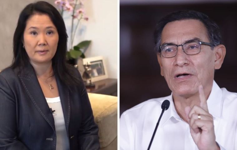 “Until today there are not enough elements or necessary procedures to vacate the president from the Executive,” Fujimori said in a video posted on social media.