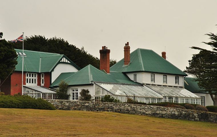 The 175-page book brings the exclusive group of official residences together for the first time, including the mid-19th century Government House in Stanley