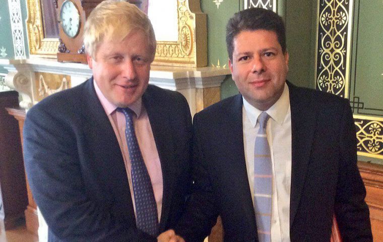 Prime Minister Johnson and Gibraltar Chief Minister has a long discussion on the Rock's future relationship with the EU (Pic File)
