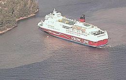 The ship, Amorella, is 169m long and does daily trips between Stockholm in Sweden and Turku in Finland