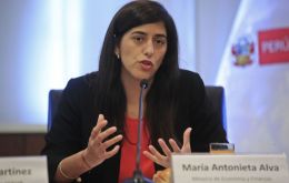 Economy Minister María Antonieta Alva said banks were increasingly under pressure as Peruvians have struggled to pay mortgage, consumer and small business debts.
