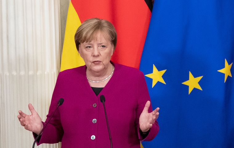 “I can't announce a breakthrough,” Merkel told a news conference after two-day talks among EU leaders. “As long as negotiations are ongoing, I'm optimistic.”