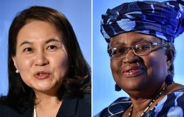 A selection committee said that Ngozi Okonjo-Iweala of Nigeria and Yoo Myung-hee of South Korea qualified for the final round