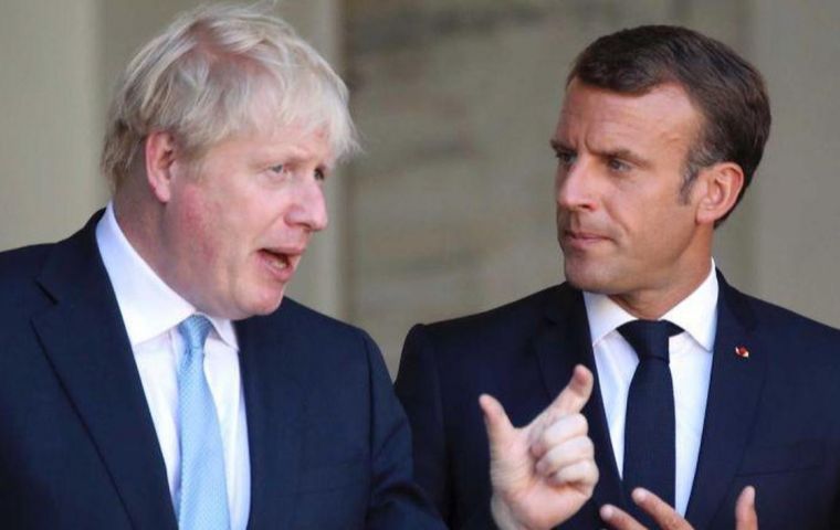 Johnson told Macron “intensive talks” were needed to “bridge significant gaps” remaining across the negotiating table.