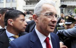 Uribe served from 2002 to 2010 and was known for his tough approach to fighting leftist FARC guerrillas and later for opposing an historic 2016 peace accord 