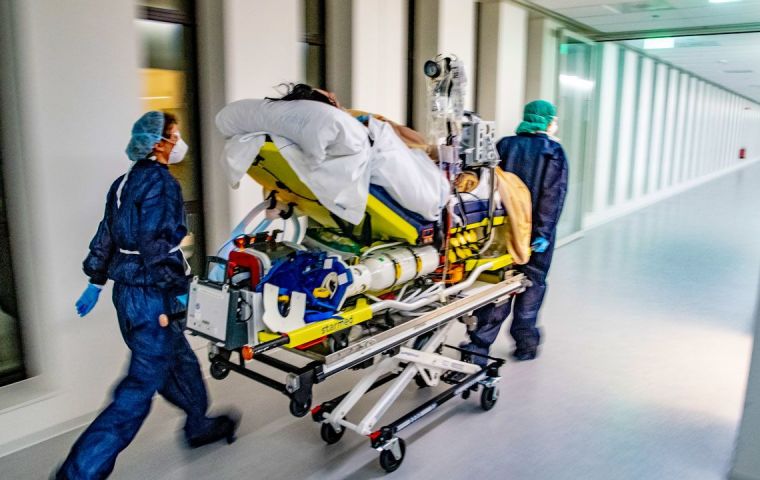 “We are about to ask for the transfer of patients to hospitals in Germany again,” the head of the Dutch hospital association LNAZ told reporters.