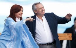 President Alberto Fernandez and vice-president Cristina Kirchner. He holds office while she has the votes and plots the course 