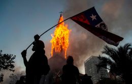 Demonstrations came a week before Chileans vote in a referendum to replace the Pinochet constitution, one of the key demands of the protest movement a year ago
