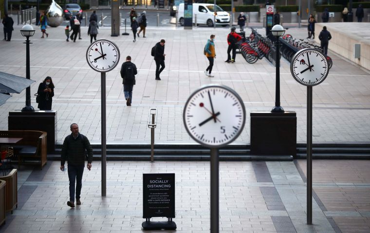 Public borrowing in September alone totaled 36.101 billion pounds, above all forecasts, although August figure was revised down to 30.113 billion pounds.