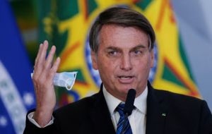 Earlier this week, Bolsonaro sparked confusion when he publicly rejected the CoronaVac shot, saying Brazilians would not be used as guinea pigs