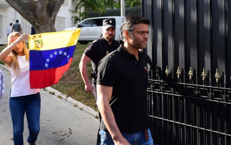 Leopoldo Lopez has been holed up at the Spanish ambassador’s residence since a failed military uprising aimed at ousting President Nicolás Maduro